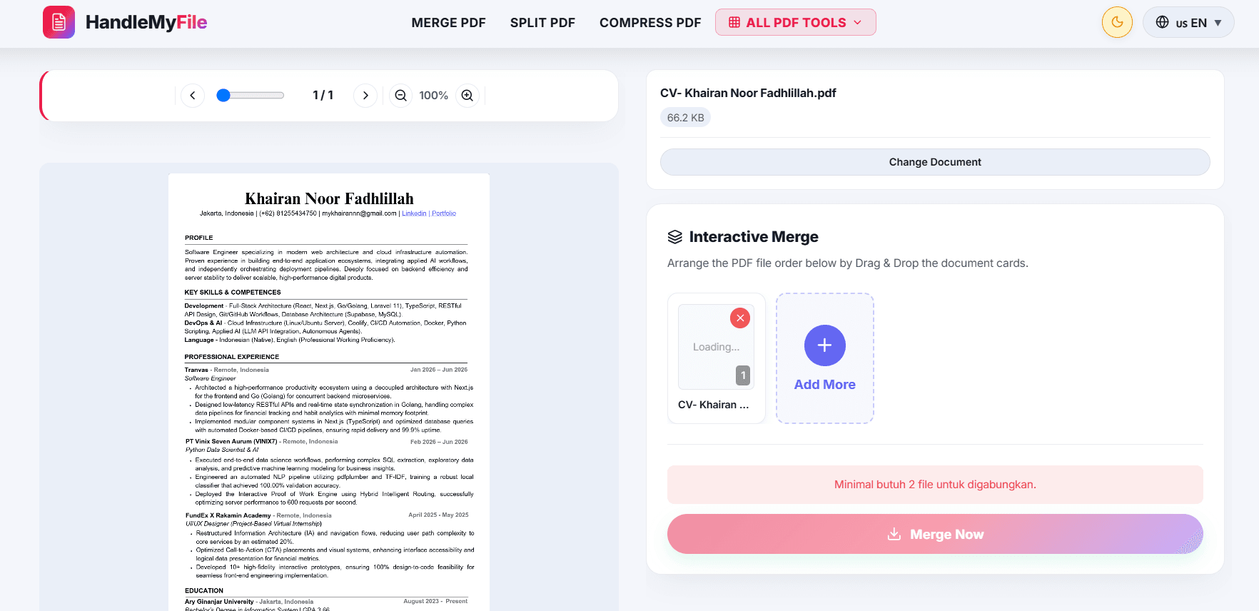 HandleMyFile - Alat Dokumen Offline di Browser
