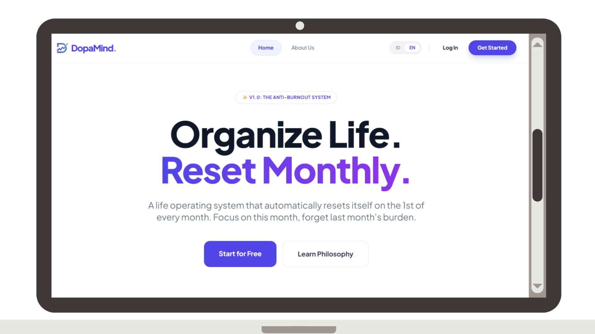 Oneformind - Pelacak OS Produktivitas