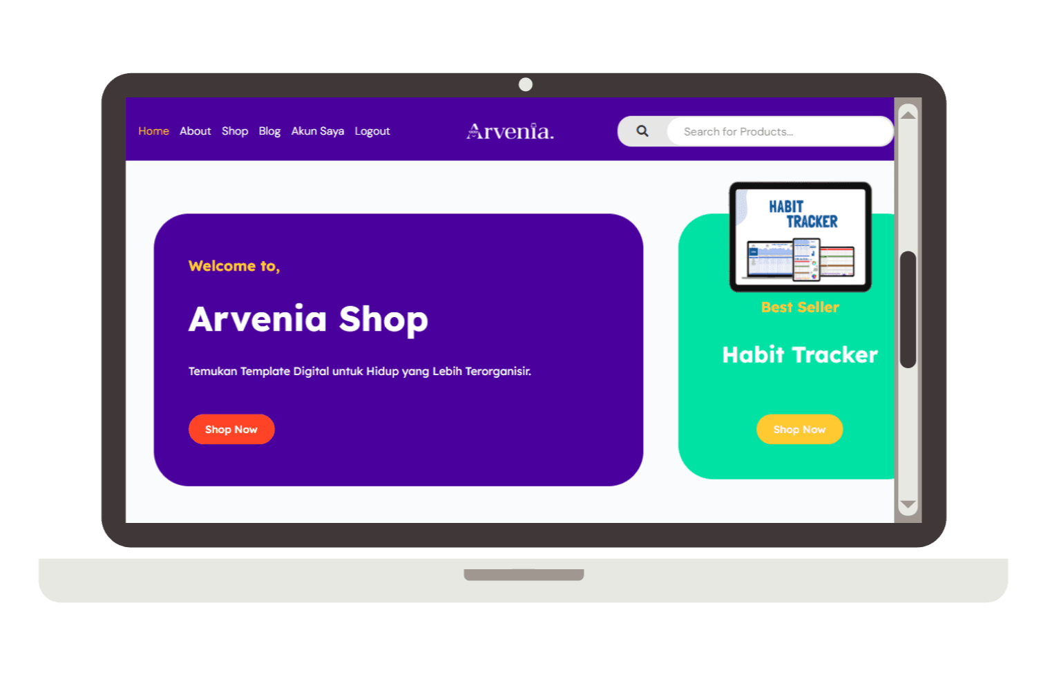 Situs Web Toko Arvenia