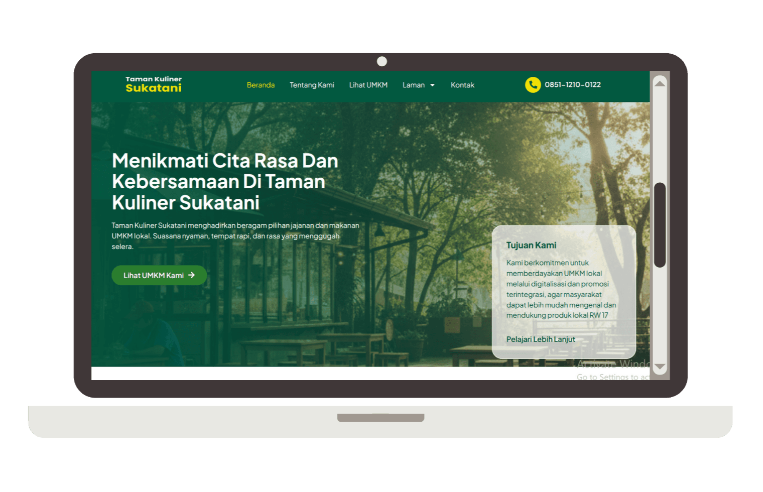 Situs Web UMKM Sukatani
