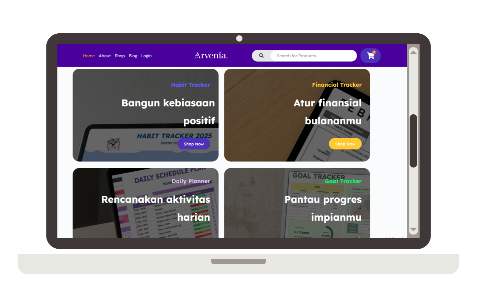 Arvenia Shop Website 2 26
