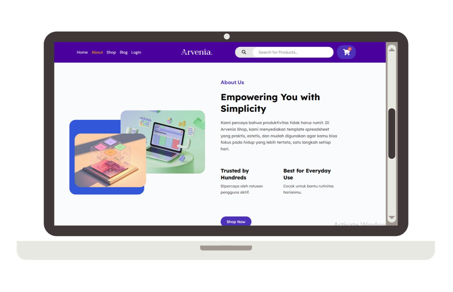 Arvenia Shop Website 3 27